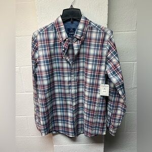 George Men's Plaid Shirt - Blue and Red